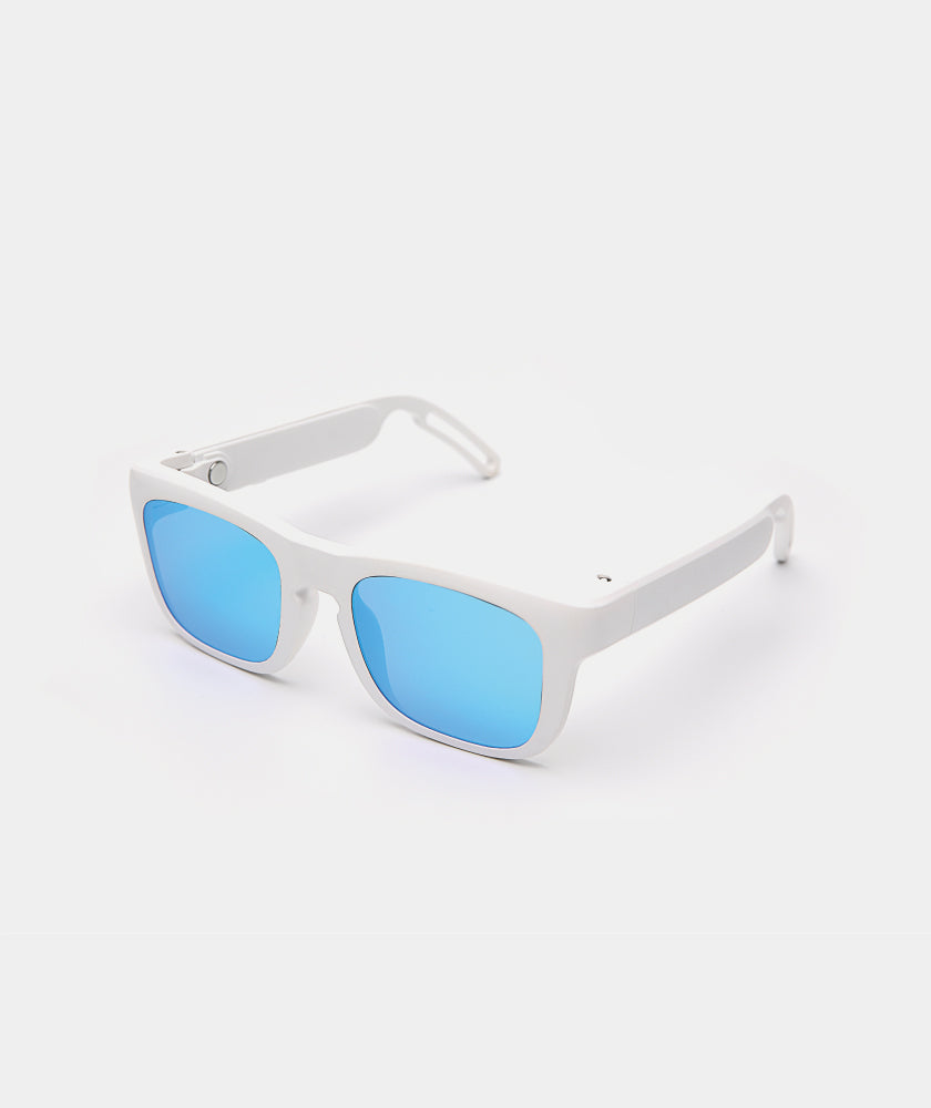 Mutrics X - White | Smart Audio Sunglasses | Mutrics